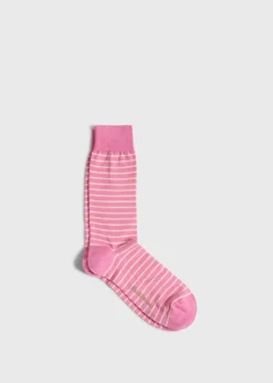 Cotton Two-Tone Stripe Sock