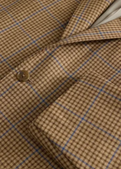 Deco Plaid Wool Jacket