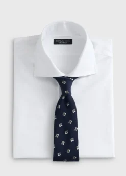 Deco Square Woven Silk Tie