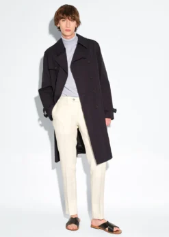 Double Breasted Cotton Trench Coat