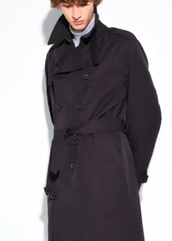 Double Breasted Cotton Trench Coat