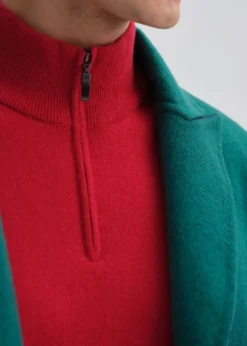 Essential Cashmere Quarter Zip Sweater