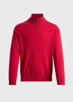 Essential Cashmere Quarter Zip Sweater