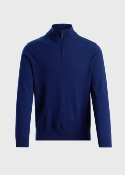 Essential Cashmere Quarter Zip Sweater