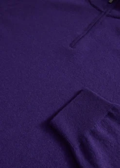 Essential Cashmere Quarter Zip Sweater