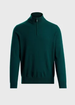 Essential Cashmere Quarter Zip Sweater