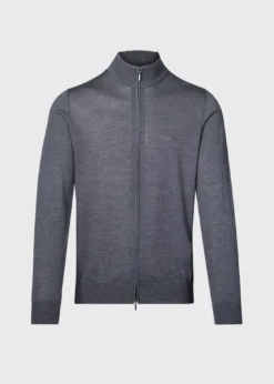 Essential Merino Wool Zip Cardigan