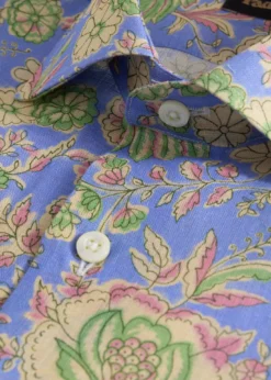 Floral Printed Linen Shirt