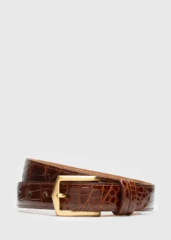 Glazed Alligator Belt