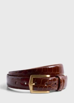 Glazed Alligator Belt