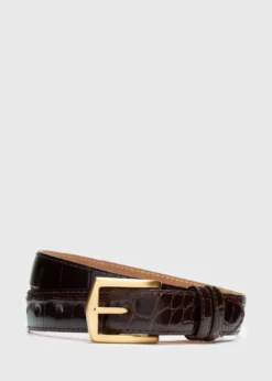 Glazed Alligator Belt