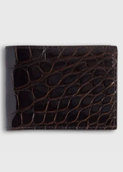 Glazed Alligator Slim Billfold Wallet