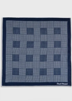 Glen Plaid Silk Pocket Square