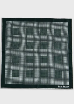 Glen Plaid Silk Pocket Square