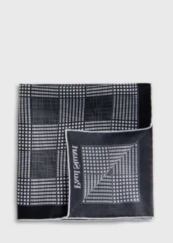 Glen Plaid Silk Pocket Square