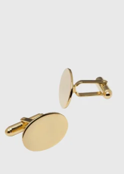 Gold Vermeil Oval Cufflinks