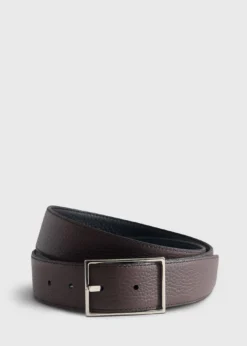 Grained Taurillon Leather Belt