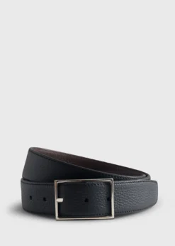 Grained Taurillon Leather Belt