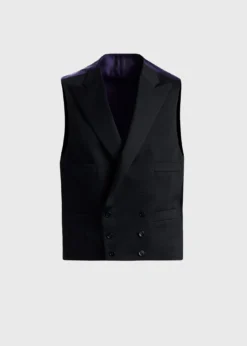 Grosgrain Double Breasted Formal Vest