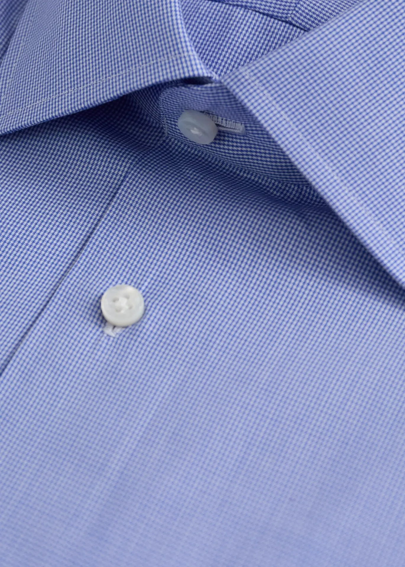 Hand-Finished Gingham Dress Shirt