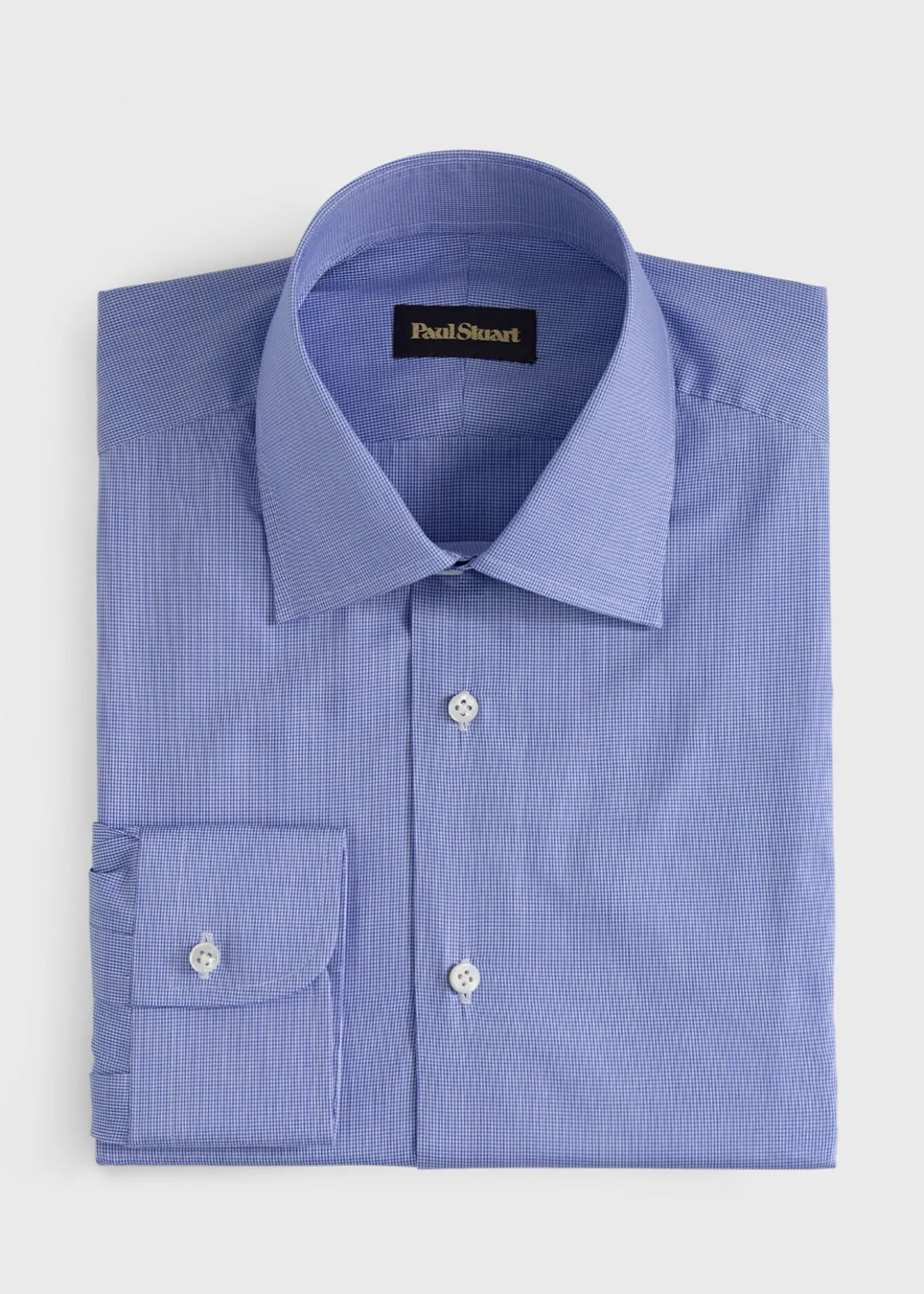 Hand-Finished Gingham Dress Shirt
