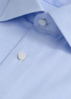 Hand-Finished Honeycomb Pattern Dress Shirt
