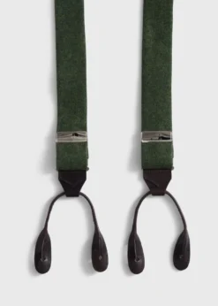 Leather Trim Suspenders