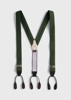 Leather Trim Suspenders