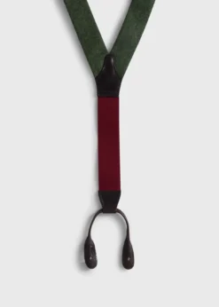 Leather Trim Suspenders