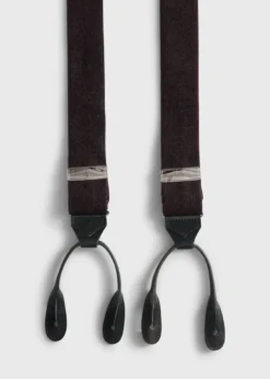 Leather Trim Suspenders