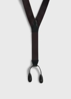 Leather Trim Suspenders