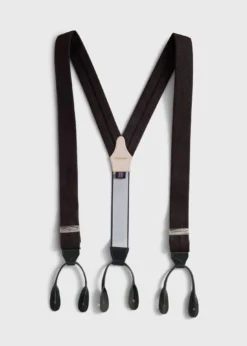 Leather Trim Suspenders