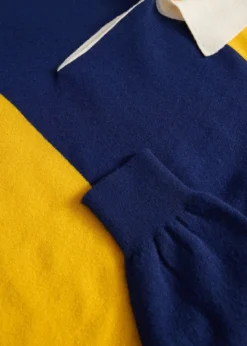 Lightweight Cashmere Rugby Sweater