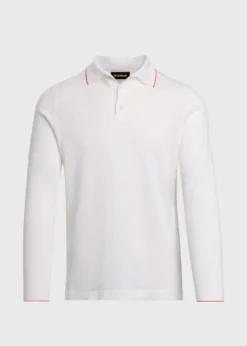 Linen & Cotton Contrast Collar Polo