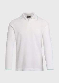 Linen & Cotton Contrast Collar Polo