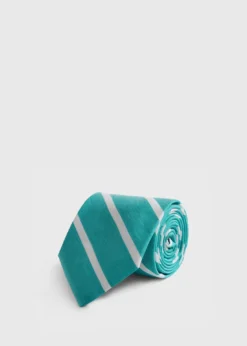Linen & Cotton Stripe Tie