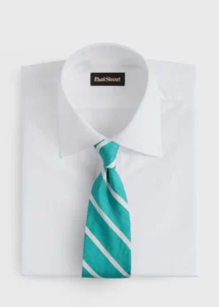 Linen & Cotton Stripe Tie