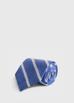 Linen & Cotton Stripe Tie