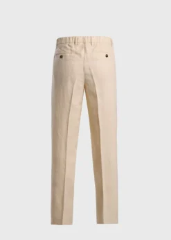 Linen Garment Dyed Trouser