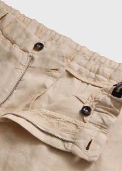 Linen Garment Dyed Trouser
