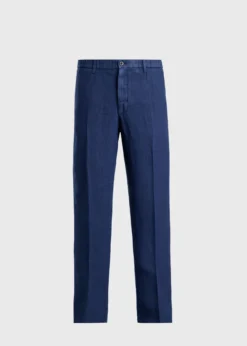 Linen Garment Dyed Trouser