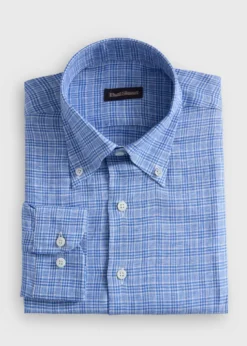 Linen Plaid Shirt