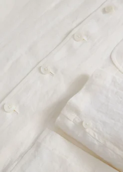 Linen Stand Collar Jacket