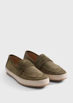 LLoyd Suede Penny Loafer Espadrille