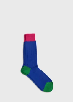 Mercerized Cotton Ribbed Sock