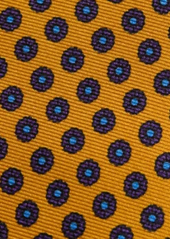 Micro Medallion Printed Silk Tie