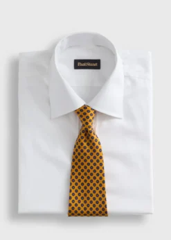 Micro Medallion Printed Silk Tie