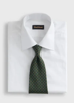 Micro Medallion Printed Silk Tie