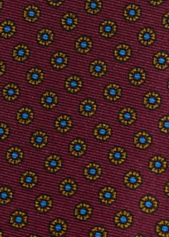 Micro Medallion Printed Silk Tie