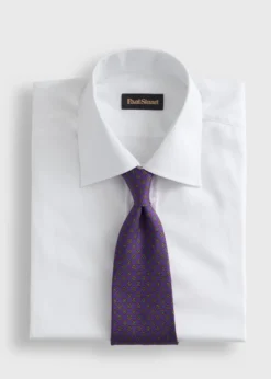 Micro Medallion Printed Silk Tie